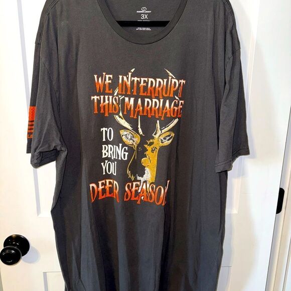 RUGGED LEGACY BRAND MENS PLUS SIZE T SHIRT [DEER SEASON] - Picture 1 of 5